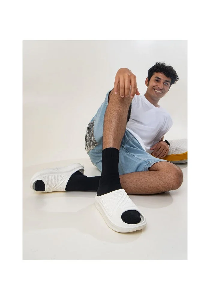 Bacca Bucci White Floats—Ultra Lightweight EVA Slides for Men | Best Price UAE